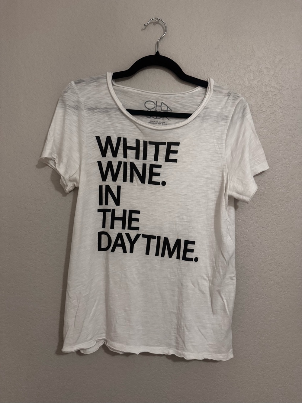 Chaser Wine Daytime Tee M White